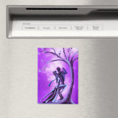 ロマンチックなカップルがタンゴを踊る マグネット (インサイチュ (食洗機))