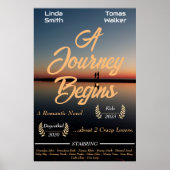 ロマンチックなカップルと家族の映画のデザイン ポスター (正面)