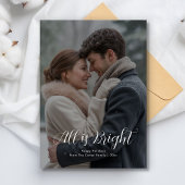 ロマンチックなカップルのクリスマスホリデーグリーティングカード シーズンカード