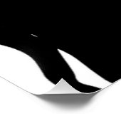 ロマンチックなカップルのシルエット ポスター (コーナー)