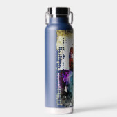 ロマンチックなカップルのタンゴダンスデジ絵画タル ウォーターボトル (正面)