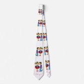 ロマンチックなカップルのネックタイ – 愛してる ネクタイ (正面)