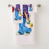 ロマンチックなカップルのバスタオルセット – Love バスタオルセット (インサイチュ)