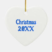 ロマンチックなカップルのプレゼント |アニパーソナライズされたメ セラミックオーナメント (裏面)