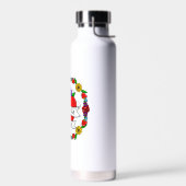 ロマンチックなカップルのプレゼント | Tattooスタイルアート ウォーターボトル (左面)