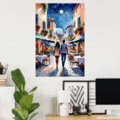 ロマンチックなカップルのポスター ポスター (ホームオフィス)