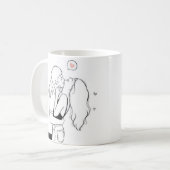 ロマンチックなカップルのマグカップ – 愛する人たちのためのキュートな贈り物 コーヒーマグカップ (正面左)