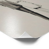 ロマンチックなカップルのミニマルなラインアート フォトプリント            (角)