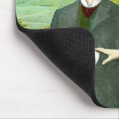 ロマンチックなカップルのヴィンテージシーン マウスパッド (コーナー)