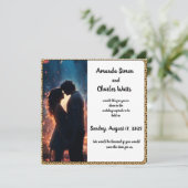 ロマンチックなカップルの夜の記念日 招待状 (スタンド正面)