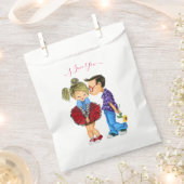 ロマンチックなカップルの好意バッグ – 私はあなたを愛する フェイバーバッグ (クリップ留めされた状態)