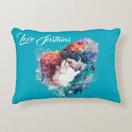 ロマンチックなカップルの恋の維持 アクセントクッション