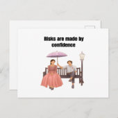 ロマンチックなカップルの炎を危険にさらす ポストカード (正面/裏面)