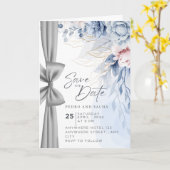 ロマンチックなカップルの結婚式招待状カード カード (黄色い花)