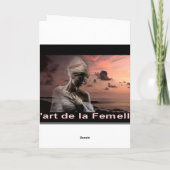 ロマンチックなカップルは乗馬で夕日に乗る シーズンカード (裏面)