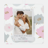 ロマンチックなカップルオリジナル商品 - 始まりの場所 メタルオーナメント (裏面)