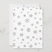 ロマンチックなカップルカスタムフォトクリスマスカード 招待状 (裏面)