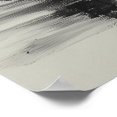 ロマンチックなカップルキスのスプラッシュで海 ポスター (角)