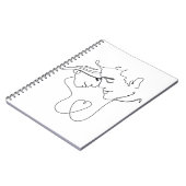 ロマンチックなカップルスケッチ ノートブック (左側)