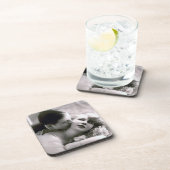 ロマンチックなカップルヴィンテージレトロ写真エレガントラブ コースター (右側)