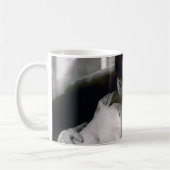 ロマンチックなカップルヴィンテージレトロ写真エレガントラブ マグカップ (左)