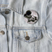 ロマンチックなカップルヴィンテージレトロ写真エレガントラブ 缶バッジ (インサイチュ)