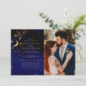 ロマンチックなカップル写真 招待状 (スタンド正面)