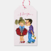 ロマンチックなカップル愛の贈り物のラベル – 私はあなたを愛する ギフトタグ (裏面)