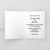 ロマンチックなカップル折り畳まれたフォイルのグリーティングカード 箔グリーティングカード (内側レイダウン)