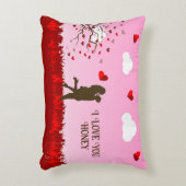 ロマンチックなカップル枕 アクセントクッション (正面(垂直))