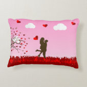 ロマンチックなカップル枕 アクセントクッション (裏面)
