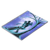 ロマンチックなカップル踊りザ・タンゴブルー ノートブック (左側)