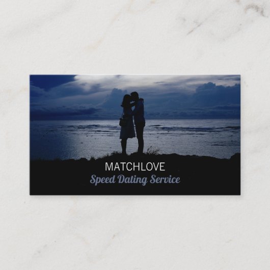 ロマンチックなカップル、スピードデートすることイベント主催者 名刺 (正面)