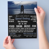 ロマンチックなカップル、スピードデートすること広告イベント チラシ (手)