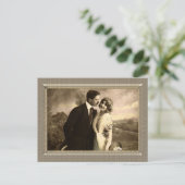 ロマンチックなカップル – 愛する夫 ポストカード (スタンド正面)