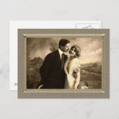 ロマンチックなカップル – 愛する夫 ポストカード (正面/裏面)