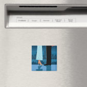 ロマンチックなカップルin City マグネット (インサイチュ (食洗機))