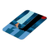 ロマンチックなカップルin City マグネット (左側)