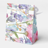 ロマンチックなカラフルの野花結婚の緑 フェイバーボックス (裏面サイド)