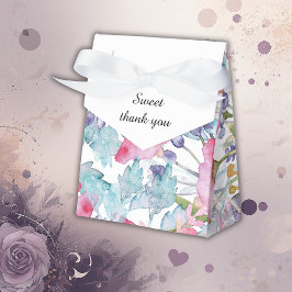 ロマンチックなカラフルの野花結婚の緑 フェイバーボックス