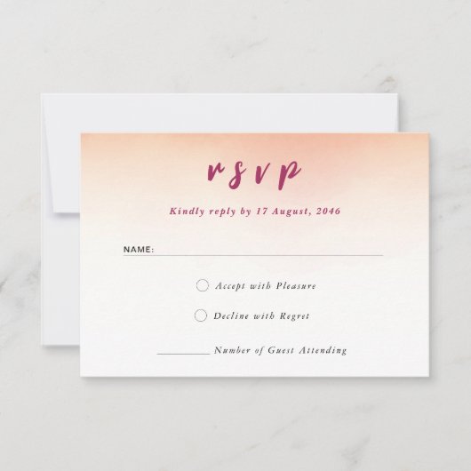 ロマンチックなカラフル素晴らし結婚式招待状rsvp サンキューカード (正面)