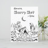 ロマンチックなカラーリングページ | 私と結婚? (スタンド正面)