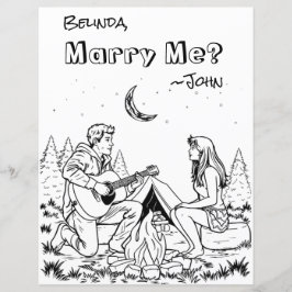 ロマンチックなカラーリングページ | 私と結婚？