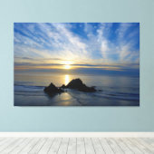 ロマンチックなカリフォルニアサンセット – キャンバスプリント (インサイチュ (ウッドフロア))