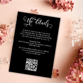 ロマンチックなカリフ結婚ラフゴシック詳細 エンクロージャーカード