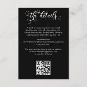 ロマンチックなカリフ結婚ラフゴシック詳細 エンクロージャーカード (正面)