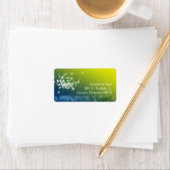 ロマンチックなカントリー結婚タンデロンの住所 ラベル (インサイチュ)