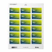 ロマンチックなカントリー結婚タンデロンの住所 ラベル (フルシート)