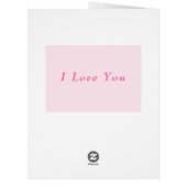 ロマンチックなカードとハート文字- You Are My Love (裏面)