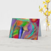 ロマンチックなカードのアブストラクション カード (黄色い花)